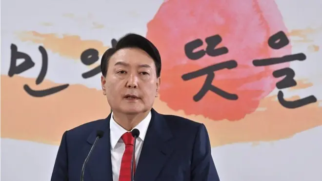 연설 중인 윤석열 대통령