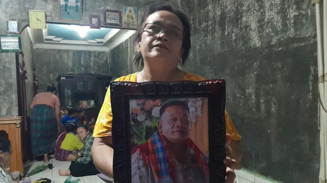 Foto Raden Barus, korban tewas dalam kasus penyerangan warga sipil di Desa Selamat, Deli Serdang oleh anggota TNI