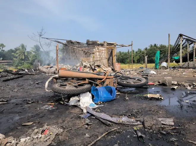 కడియద్ధ ప్రమాదంలో పేలుడు తీవ్రత చుట్టుపక్కల 10 కిలోమీటర్ల వరకూ వ్యాపించింది