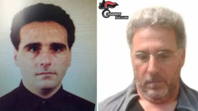 Rocco Morabito, chefe da 'Ndrangheta calabresa, foi detidocasas de apostas onlineMontevideo. À direita, a imagem do momentocasas de apostas onlinesua captura. | Foto: Arma dei Carabinieri