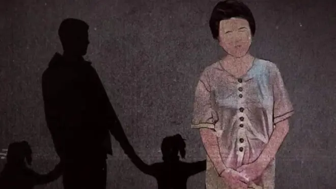 Animación de mujer norcoreana