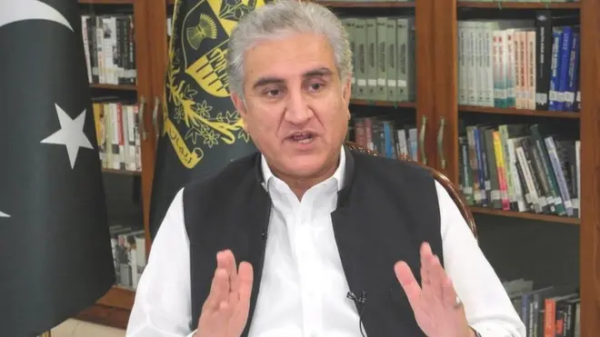 पाकिस्तानी विदेश मंत्री शाह महमूद क़ुरैशी