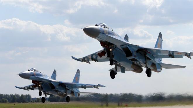 中国2015年向俄罗斯订购24架苏35战机，将到今年内完成付运。
