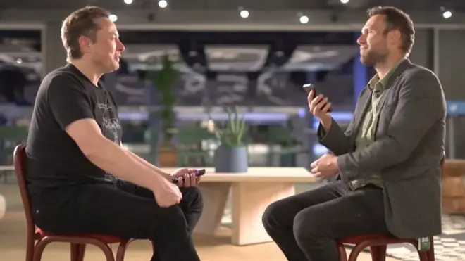 إيلون ماسك في مقابلة مع بي بي سي