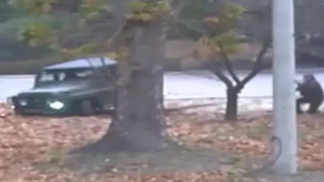 شمالی کوریا کے فوجی کی سرحد عبور