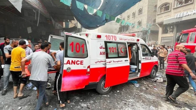 إسعاف في غزة 