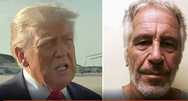 Donald Trump na Jeffrey Epstein barigeze kuba ari pfa mpfe imbere y'uko bacanamwo mu 2004 