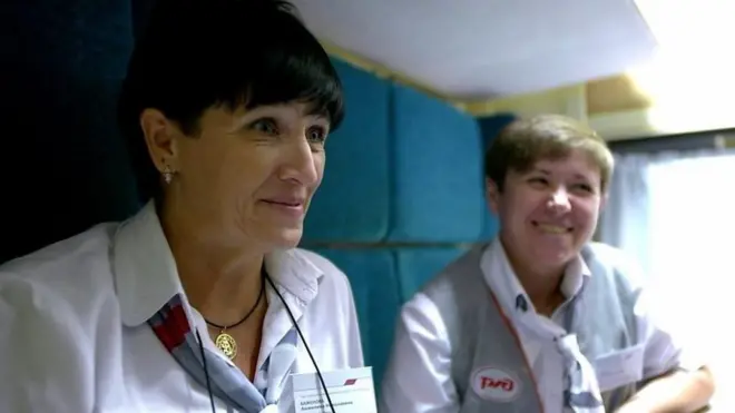 Пассажиры поезда