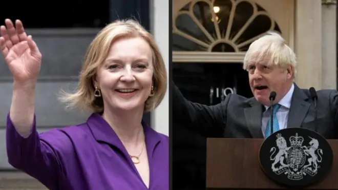 Liz Truss ve Boris Johnson
