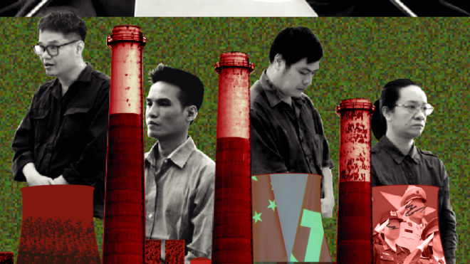 Bốn nhà hoạt động môi trường (từ trái qua): Mai Phan Lợi, Đặng Đình Bách, Bạch Hùng Dương, Ngụy Thị Khanh cùng chịu án tù vì tội trốn thuế. Trong số này, chỉ có bà Khanh mới được trả tự do hôm 13/5/2023