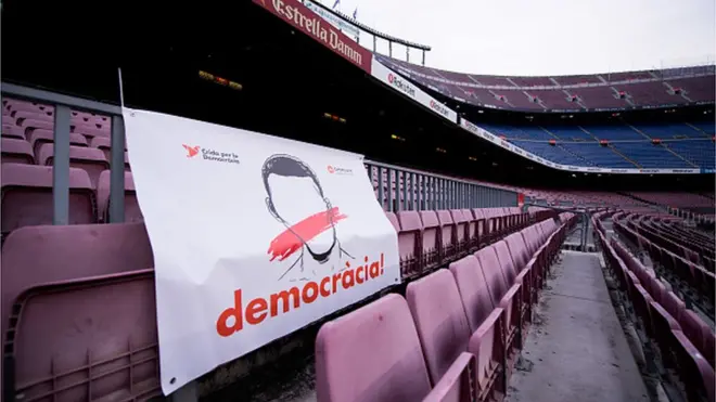 Матч між "Барселоною" і "Лас-Пальмас" на стадіоні "Камп Ноу" в Барселоні відбувся за порожніх трибун