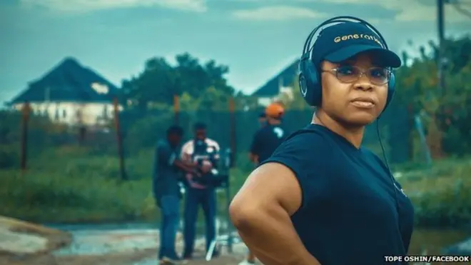 Tope Oshin na one of di top women movie director for Nollywood