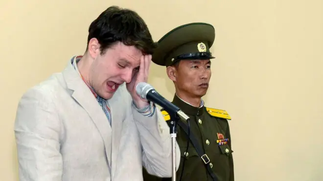 Warmbier fue condenado a 15 años de trabajos forzados.