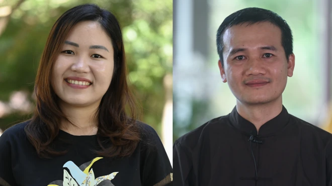 Hai bạn trẻ Việt Nam