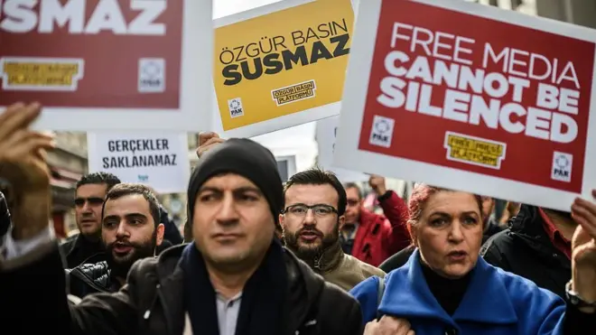 Basın özgürlüğü eylemi