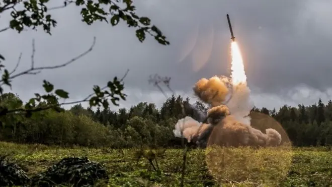 Russian missile launch