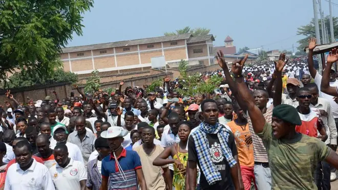 Burundi protest.