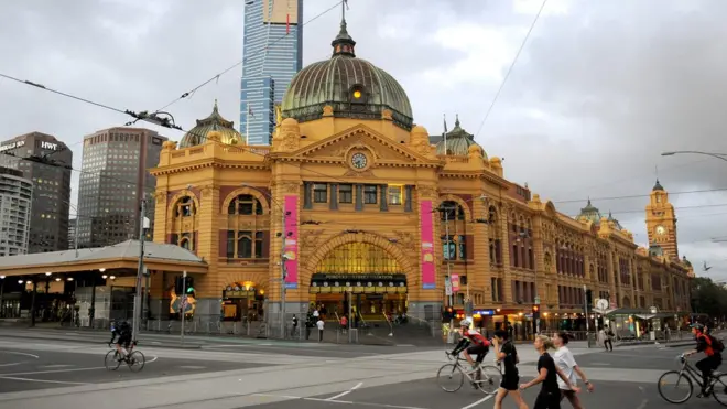 弗林德斯火车站是墨尔本最著名的地标之一。