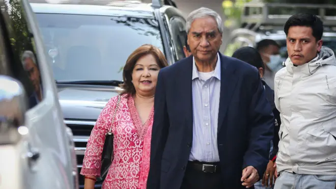 पूर्वप्रधानमन्त्री शेरबहादुर देउवा र उनकी पत्नी आरजु राणा देउवा