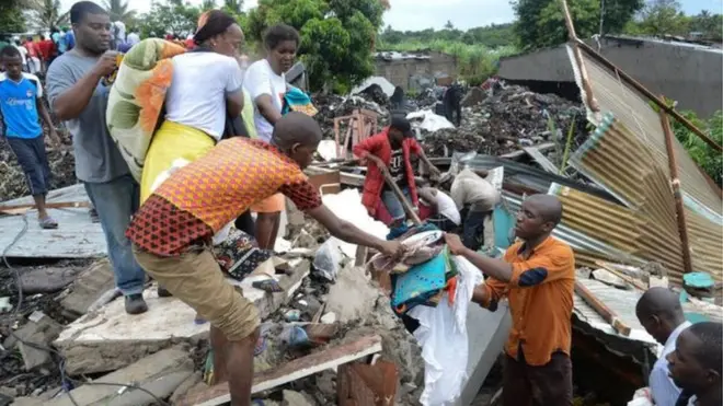 Atịtị dagidere ụlọ ndị mmadụ na Mozambique