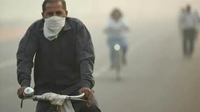 دلی میں فضائی آلودگی کا عالم