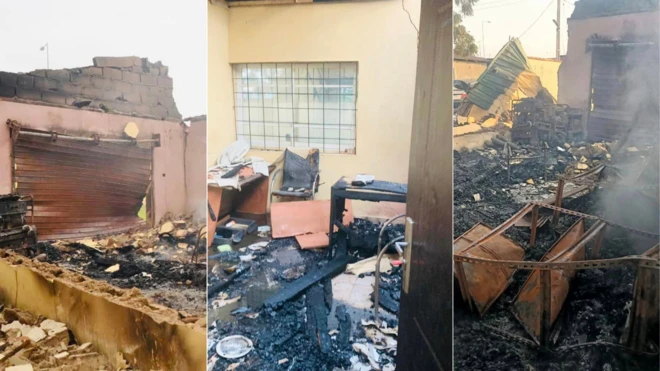 INEC office for Ogun state burn finish