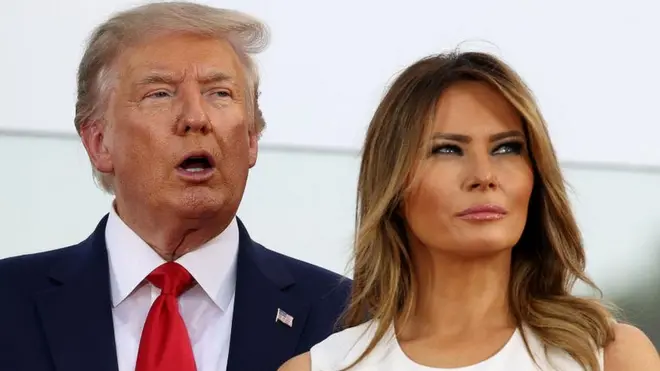 डोनाल्ड ट्रंप और उनकी पत्नी मेलानिया