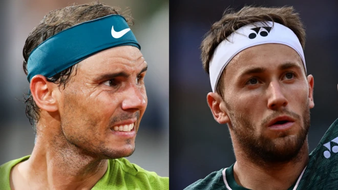 Rafael Nadal and Casper Ruud