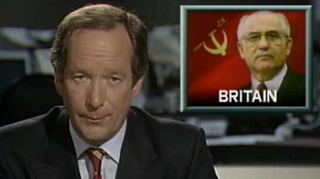 Фрагмент выпуска новостей телеканала BBC ONE 19 августа 1991 года