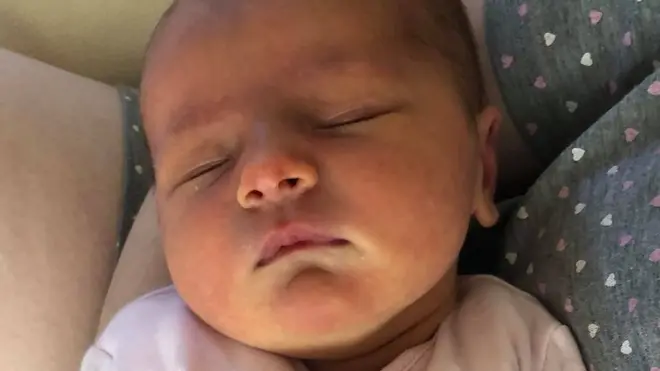 Baby Isla was born thanks to mothers the couple have never met raising £2,000 for IVF