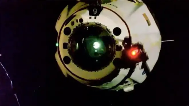 Dragon Endeavour departed as the station flew over Johannesburg, South Africa