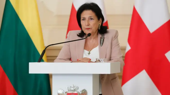 Президент Грузии Саломе Зурабишвили 15 мая 2024 года