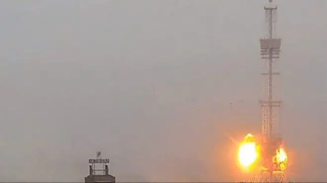 A hit on the Kyiv Television Tower