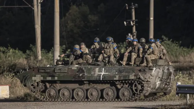 Украинские войска в наступлении под Харьковом