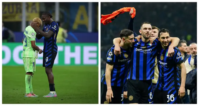 Inter Miilaan Baarseloonaa mo'achuun xumura waancaa Shaampiyoonsi Liigiif darbe