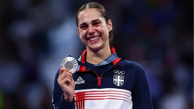 Tekvondistkinja Aleksandra Perišić, osvajačica srebrne medalje za Srbiju u disciplini do 67 kilograma