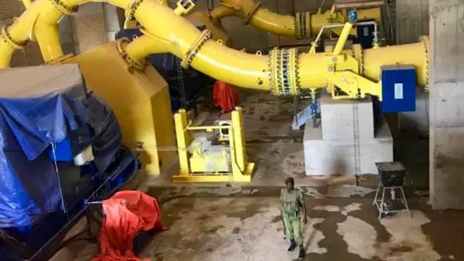 Ibikoresho byo mu rugomero rwa Rwanguba ruri kubakwa muri Rutshuru