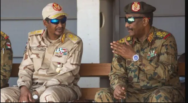 Al-Burhaan waa madaxa Golaha ku meel gaarka ah ee ay Milatarigu dhiseen halka Xamdaan uu yahay ku xigeenkiisa.