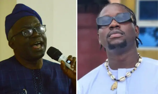 Collage of Nigeria Human Rights Lawyer Femi Falana and Matins Otse