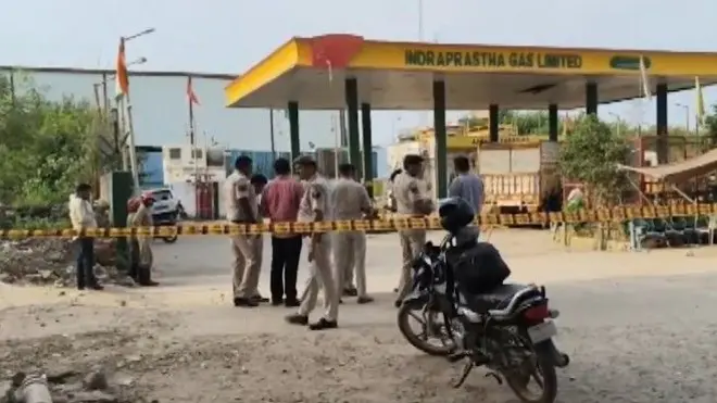 सीएनजी पंप विस्फोट 