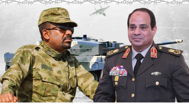 ጠቅላይ ሚኒስትር ዐቢይ አሕመድ እና ፕሬዝደንት አል-ሲሲ