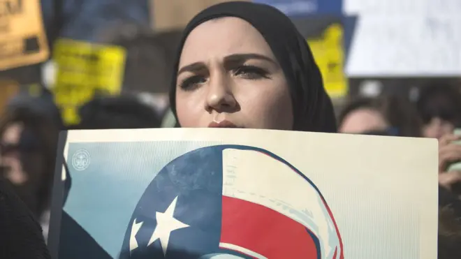 امریکہ میں مظاہرہ