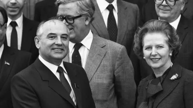Михайло Горбачов та Маргарет Тетчер