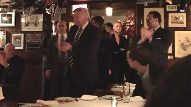 Donald Trump at 21 Club on 15 November 2016