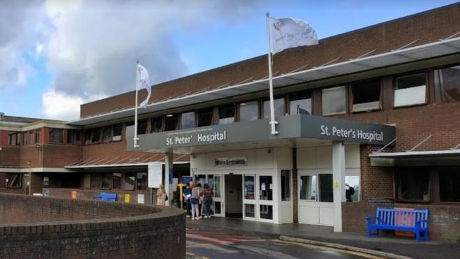 A General View Of Worthing Hospital In West Sussex Where A 56 OFF