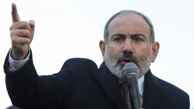 Никол Пашинян на митинге