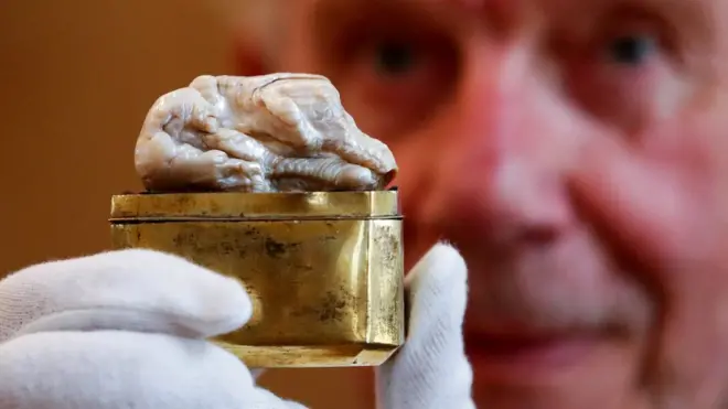 Sleeping Lion was put on display ahead of the auction