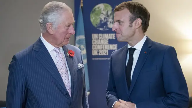 Карл III и Эммануэль Макрон