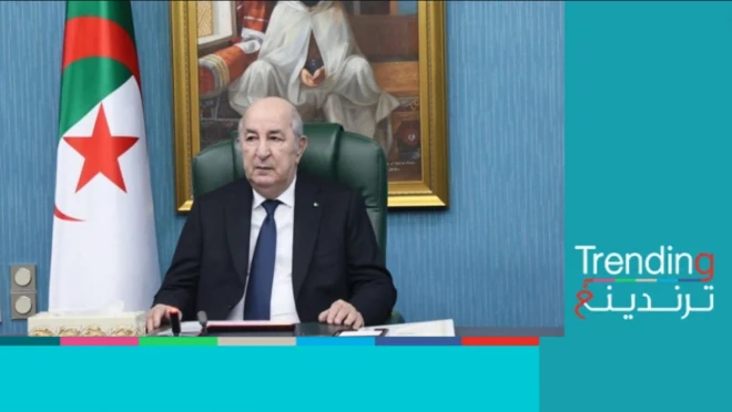 الرئيس الجزائري عبد المجيد تبون