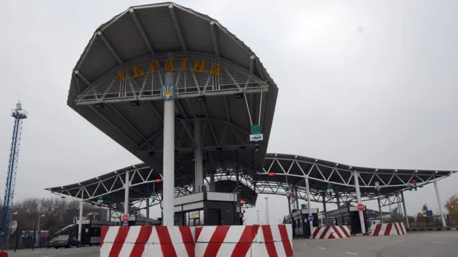 Пропускной пункт Гоптовка на российско-украинской границе